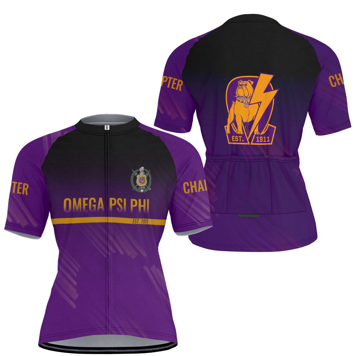 Omega Psi Phi Cycling Jersey Custom Purple Iced Style