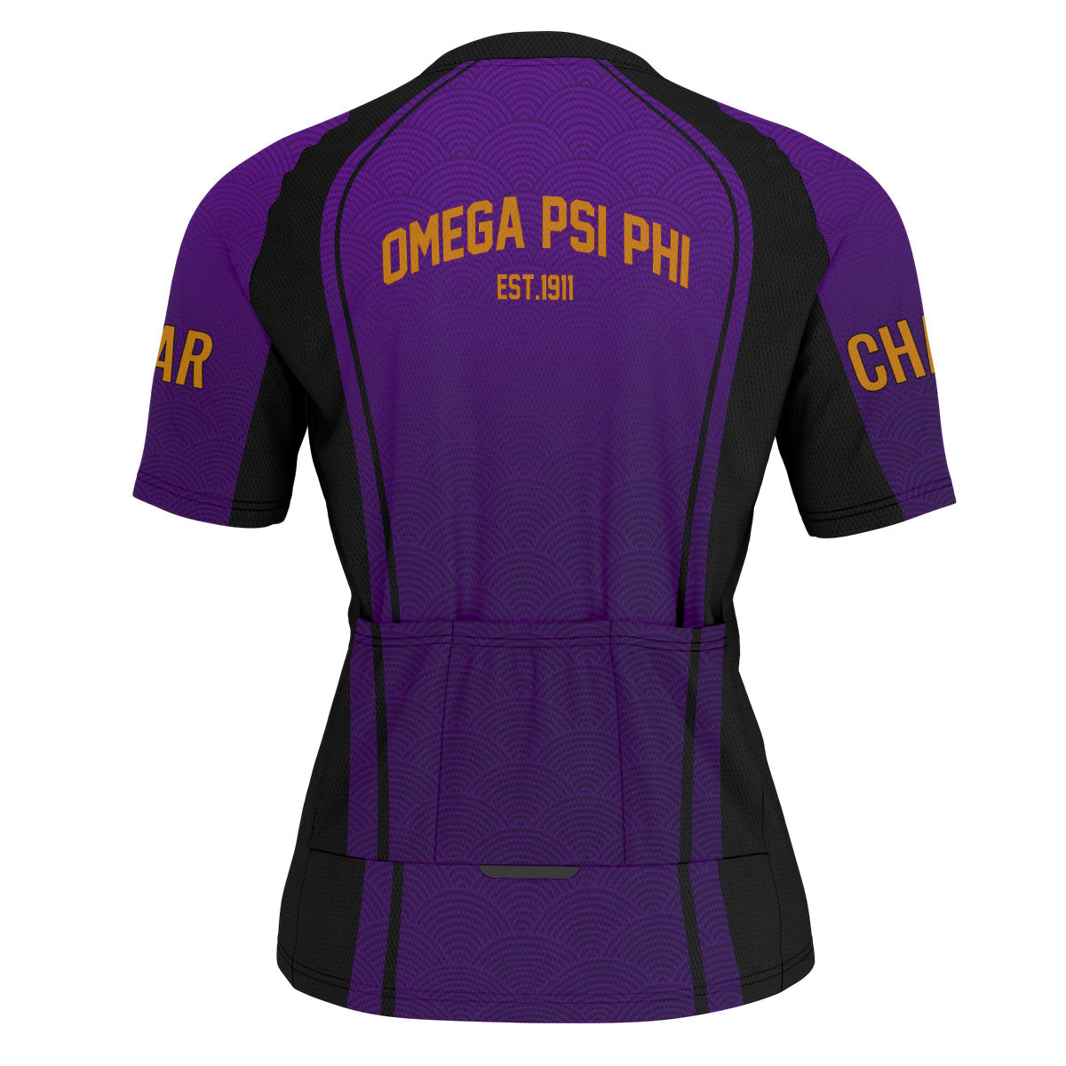 Omega Psi Phi Cycling Jersey Custom Purple  Wave Style