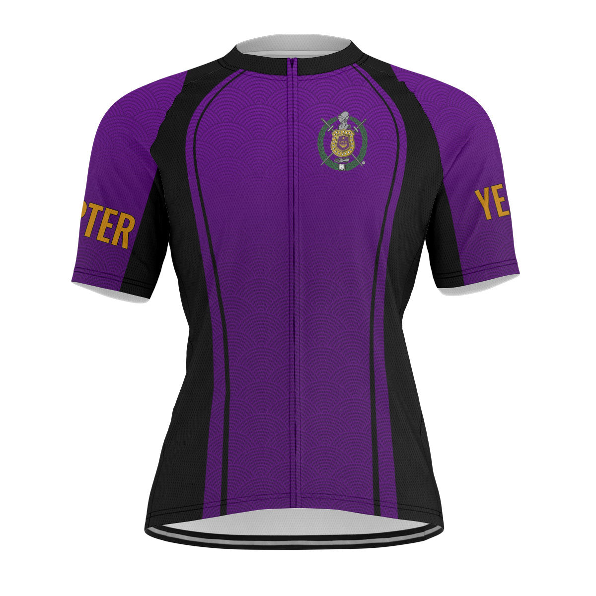 Omega Psi Phi Cycling Jersey Custom Purple  Wave Style