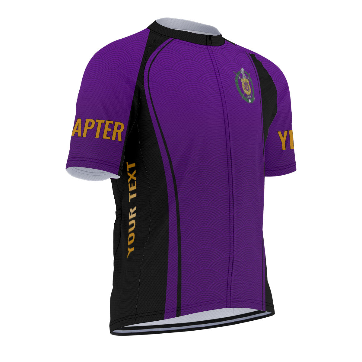 Omega Psi Phi Cycling Jersey Custom Purple  Wave Style