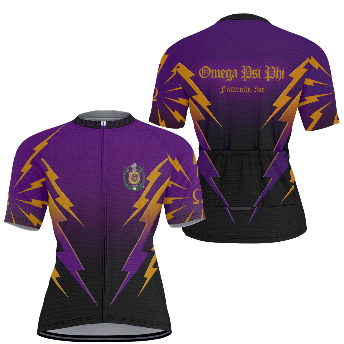Omega Psi Phi Cycling Jersey Thunder Style