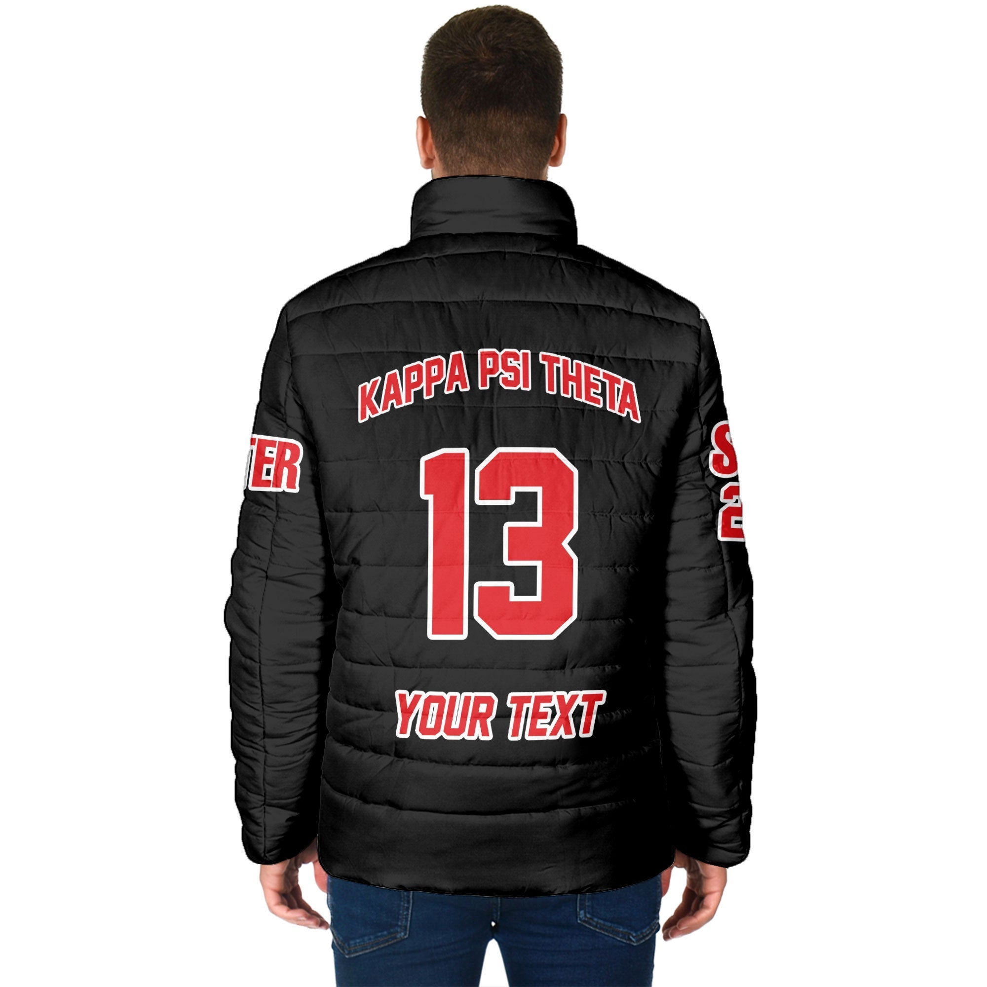 Fraternity Jacket - Personalized Kappa Psi Theta Men Padded Jacket Original Dark Style