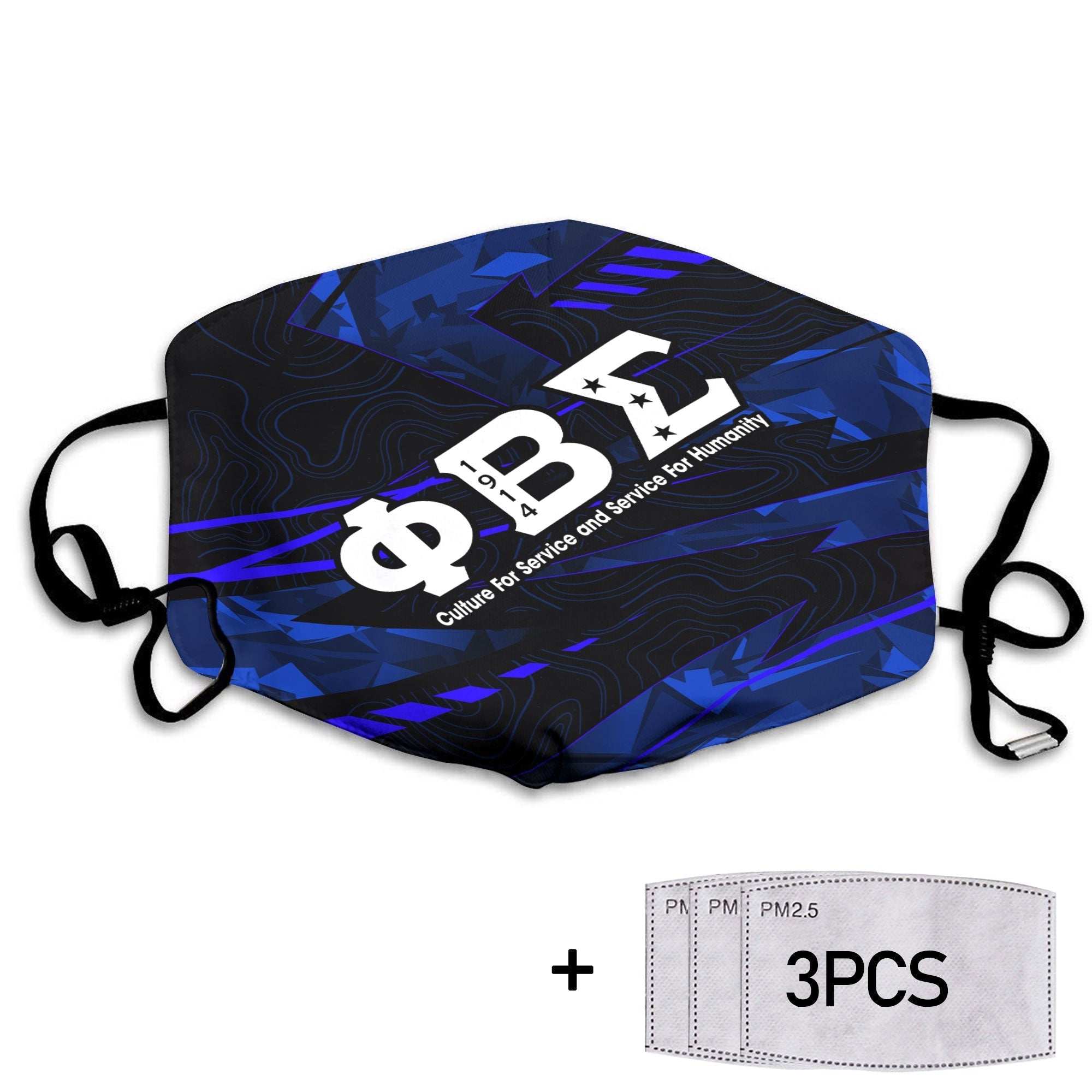 Fraternity Face Mask - Phi Beta Sigma Face Mask Morden 1914 Style