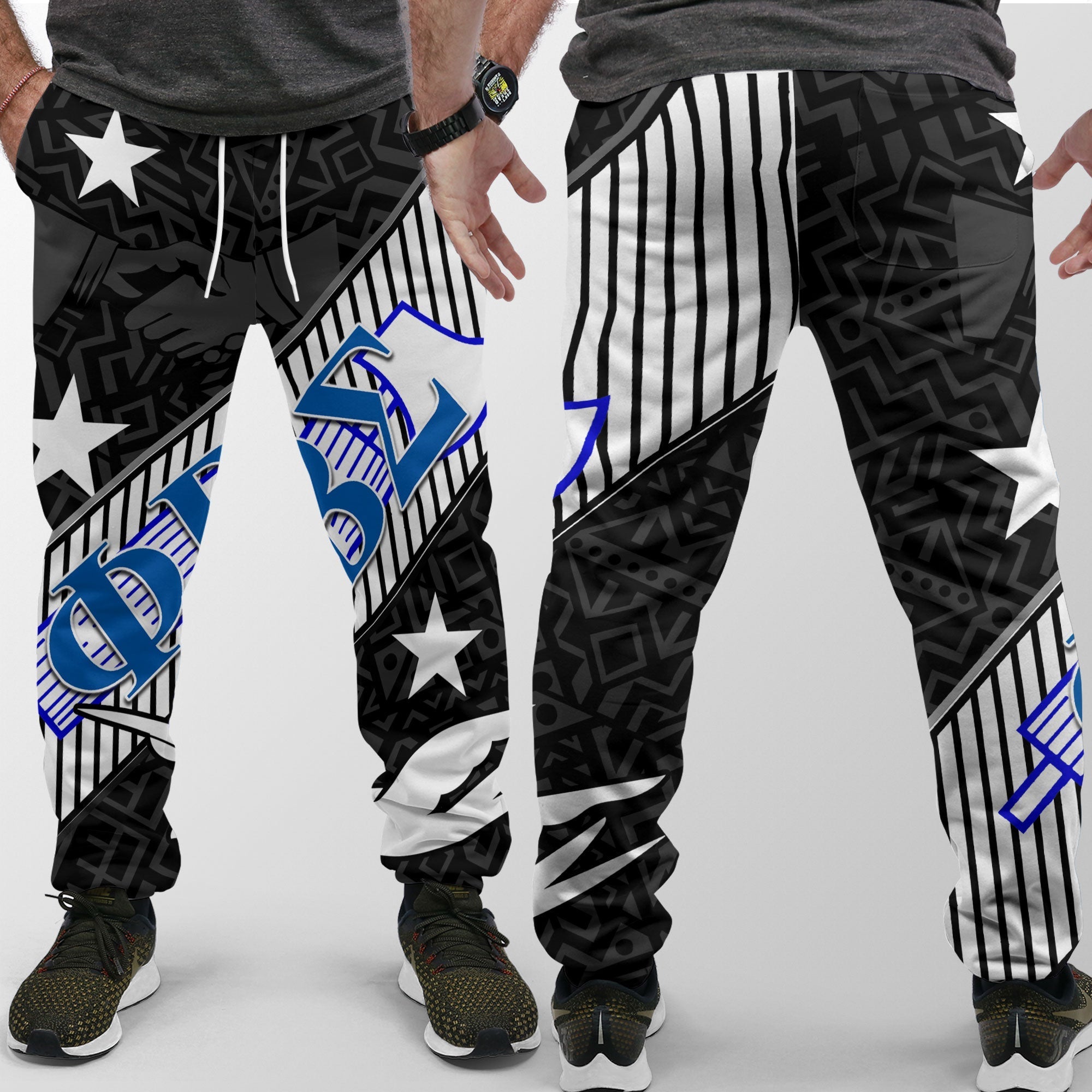 Fraternity Jogger Pant - Phi Beta Sigma Jogger Pant 1914 Symbol Black Style - LH1