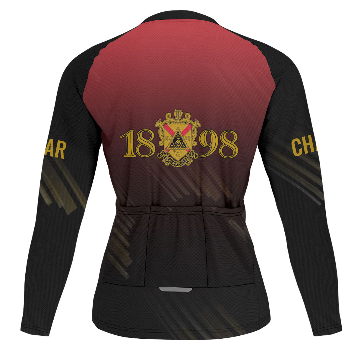 Phi Mu Alpha Cycling Jersey Custom Red Black Iced Style