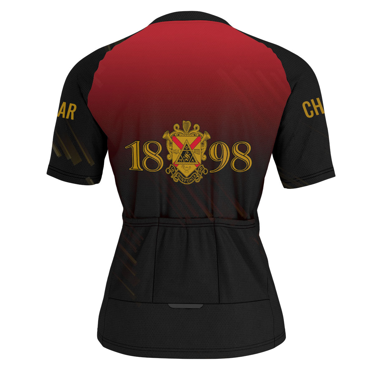 Phi Mu Alpha Cycling Jersey Custom Red Black Iced Style