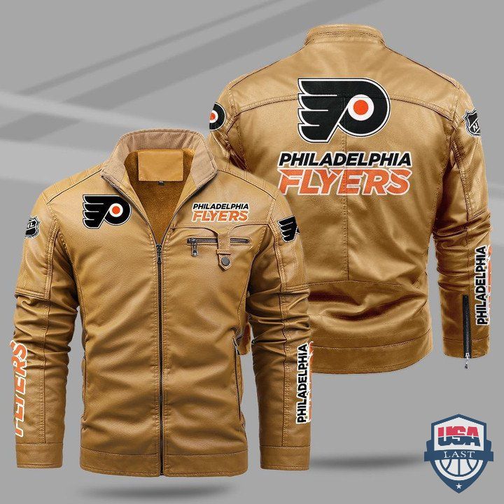 Philadelphia Flyers Fleece Leather Jacket - HVsun