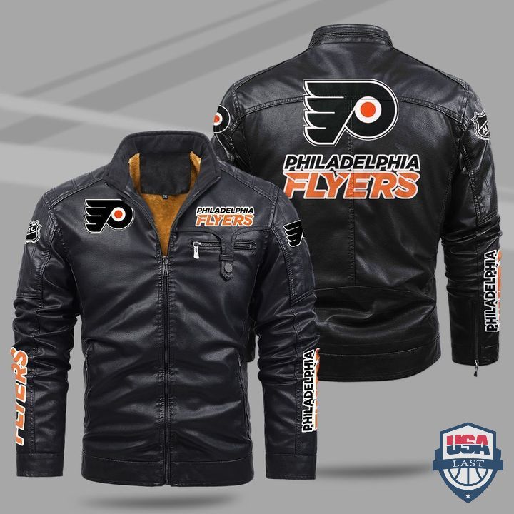 Philadelphia Flyers Fleece Leather Jacket - HVsun