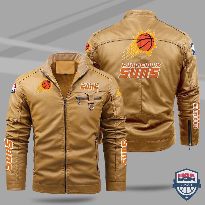 Phoenix Suns Fleece Leather Jacket - HVsun