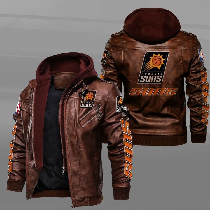 Phoenix Suns Leather Jacket - HVsun