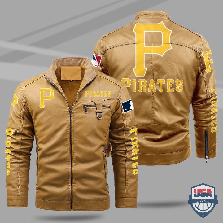 Pittsburgh Pirates Fleece Leather Jacket - HVsun