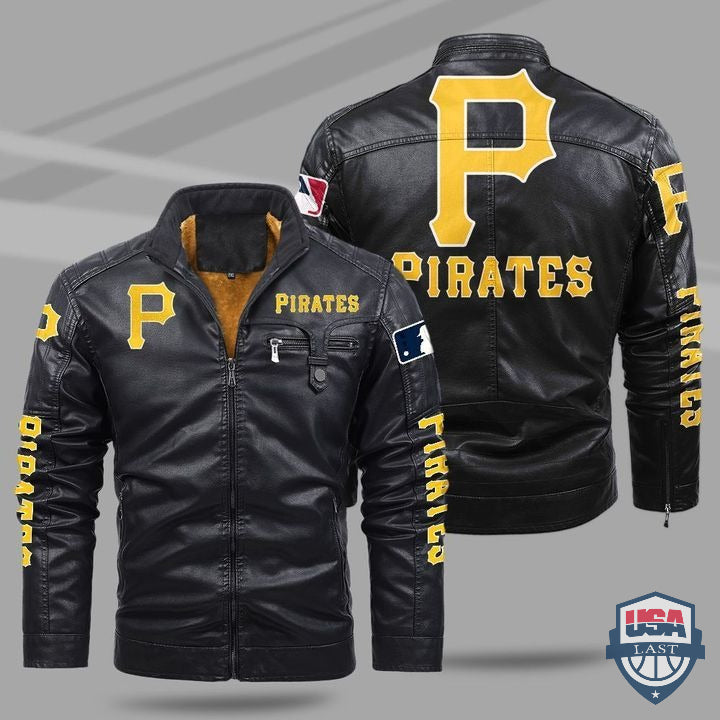 Pittsburgh Pirates Fleece Leather Jacket - HVsun