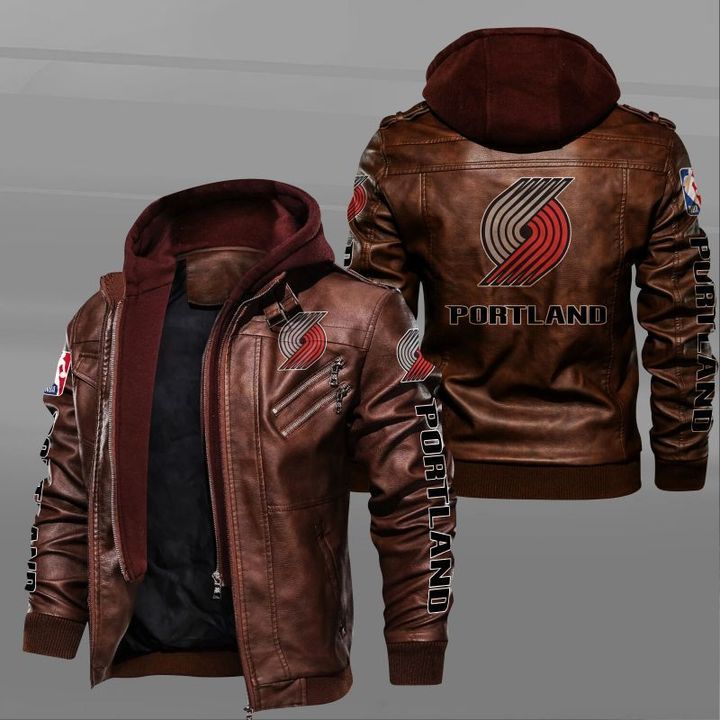 Portland Trail Blazers Leather Jacket - HVsun