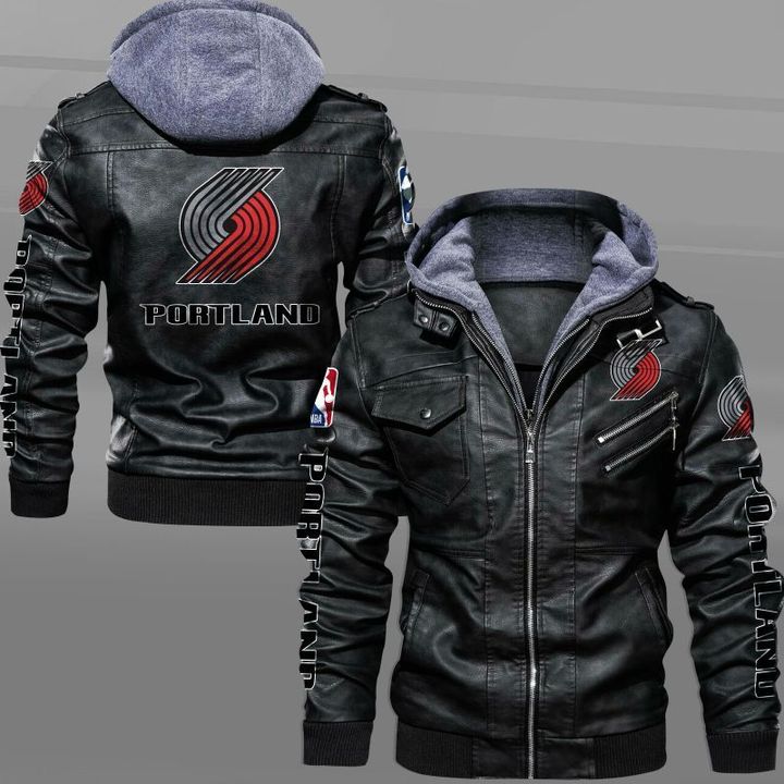 Portland Trail Blazers Leather Jacket - HVsun