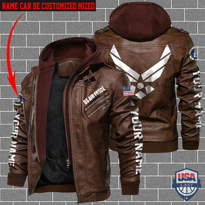 US Air Force Custom Name Leather Jacket - HVsun