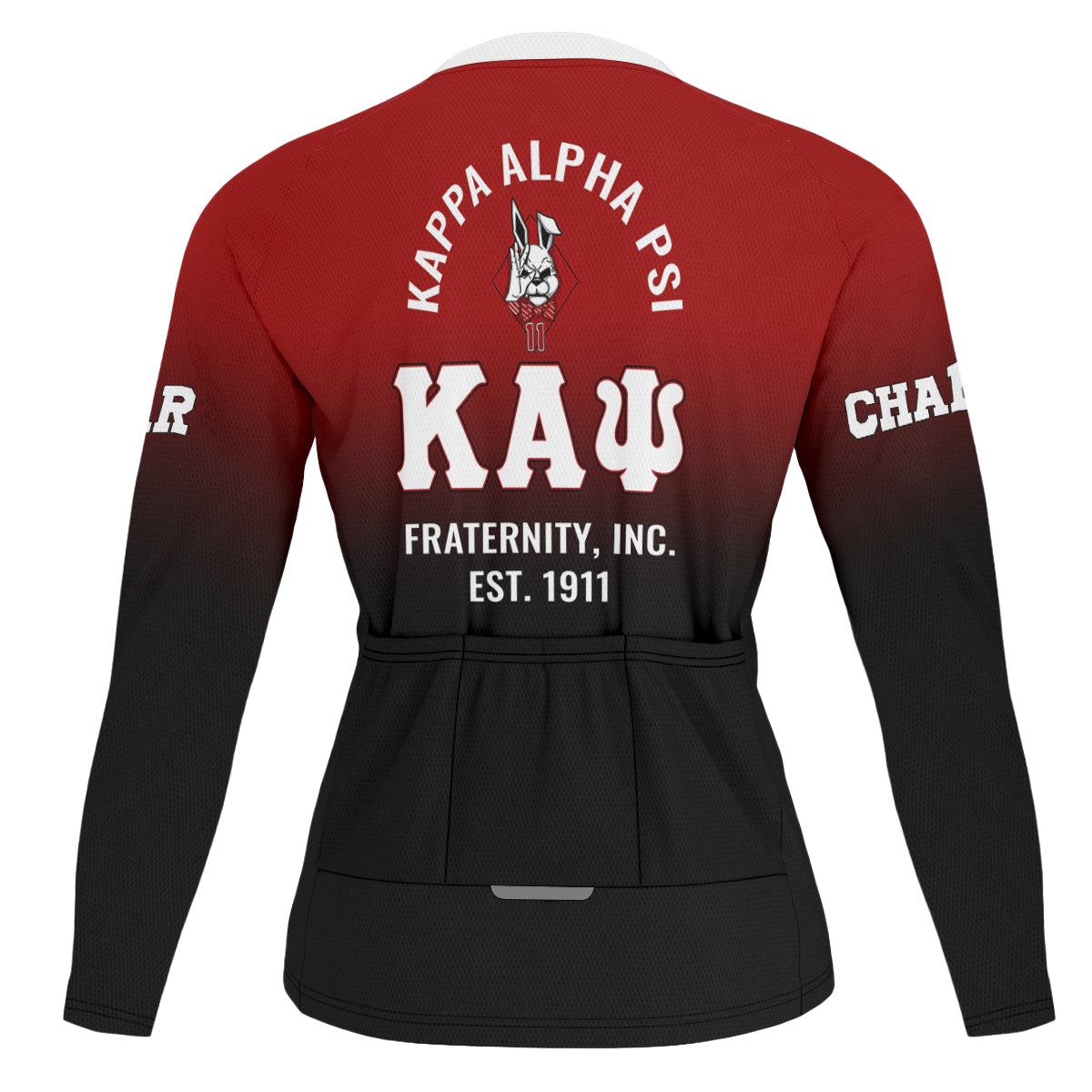 Kappa Alpha Psi Cycling Jersey Custom Crimson Geometric Lines Style