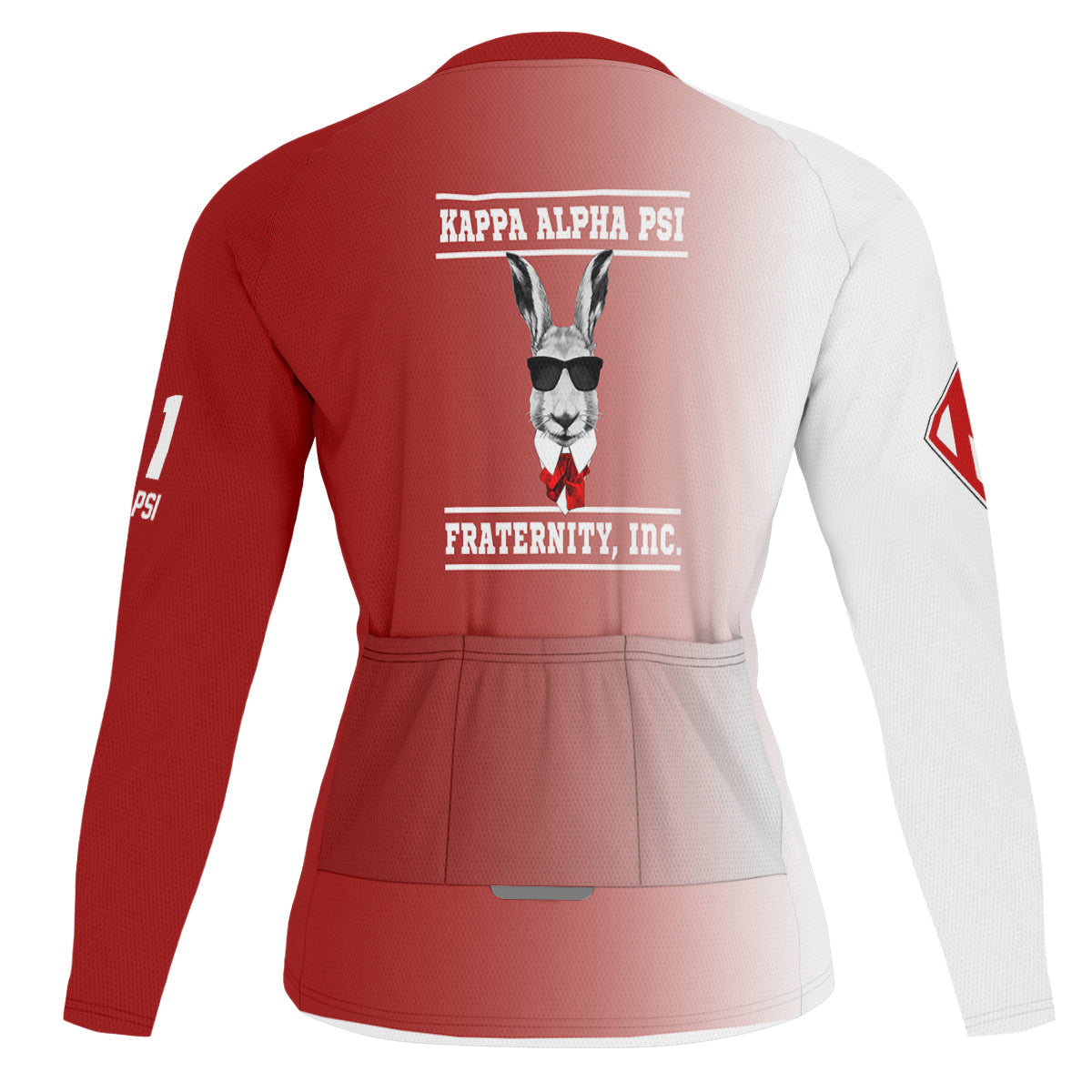 Kappa Alpha Psi Cycling Jersey Custom Black Gold Side Gradient Style
