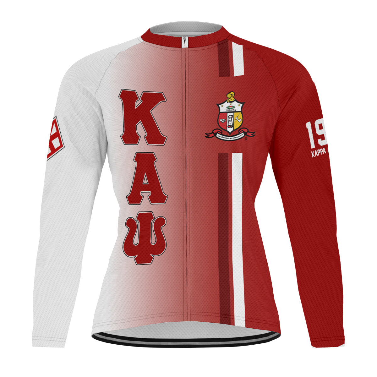 Kappa Alpha Psi Cycling Jersey Custom Black Gold Side Gradient Style