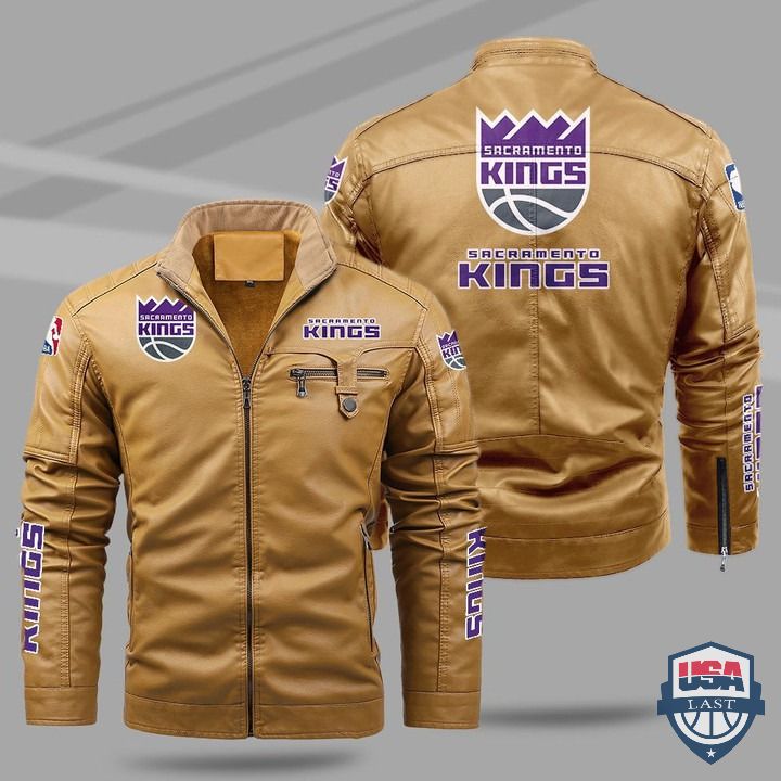 Sacramento Kings Fleece Leather Jacket - HVsun