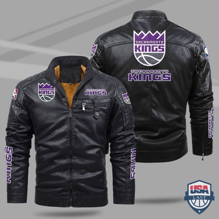 Sacramento Kings Fleece Leather Jacket - HVsun