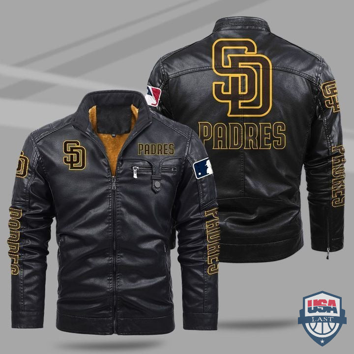 San Diego Padres Fleece Leather Jacket - HVsun