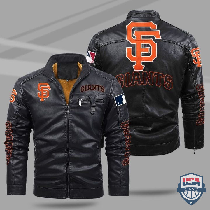 San Francisco Giants Fleece Leather Jacket - HVsun