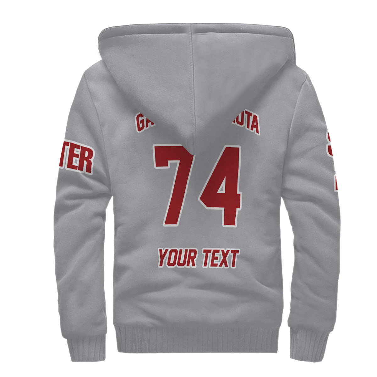 Fraternity Hoodie - Personalized Gamma Delta Iota Sherpa Hoodie Original Grey Style