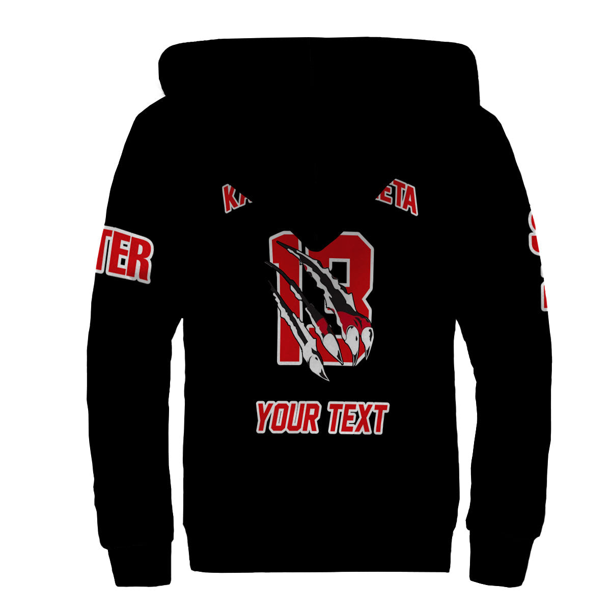 Fraternity Hoodie - Personalized Kappa Psi Theta Sherpa Hoodie Original Lion Claws Style