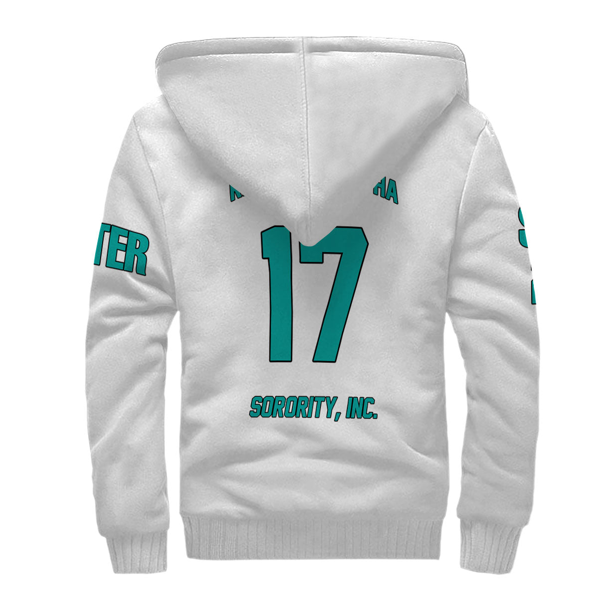Sorority Sherpa Hoodie - Custom Rho Sigma Alpha Sherpa Hoodie Original White Style