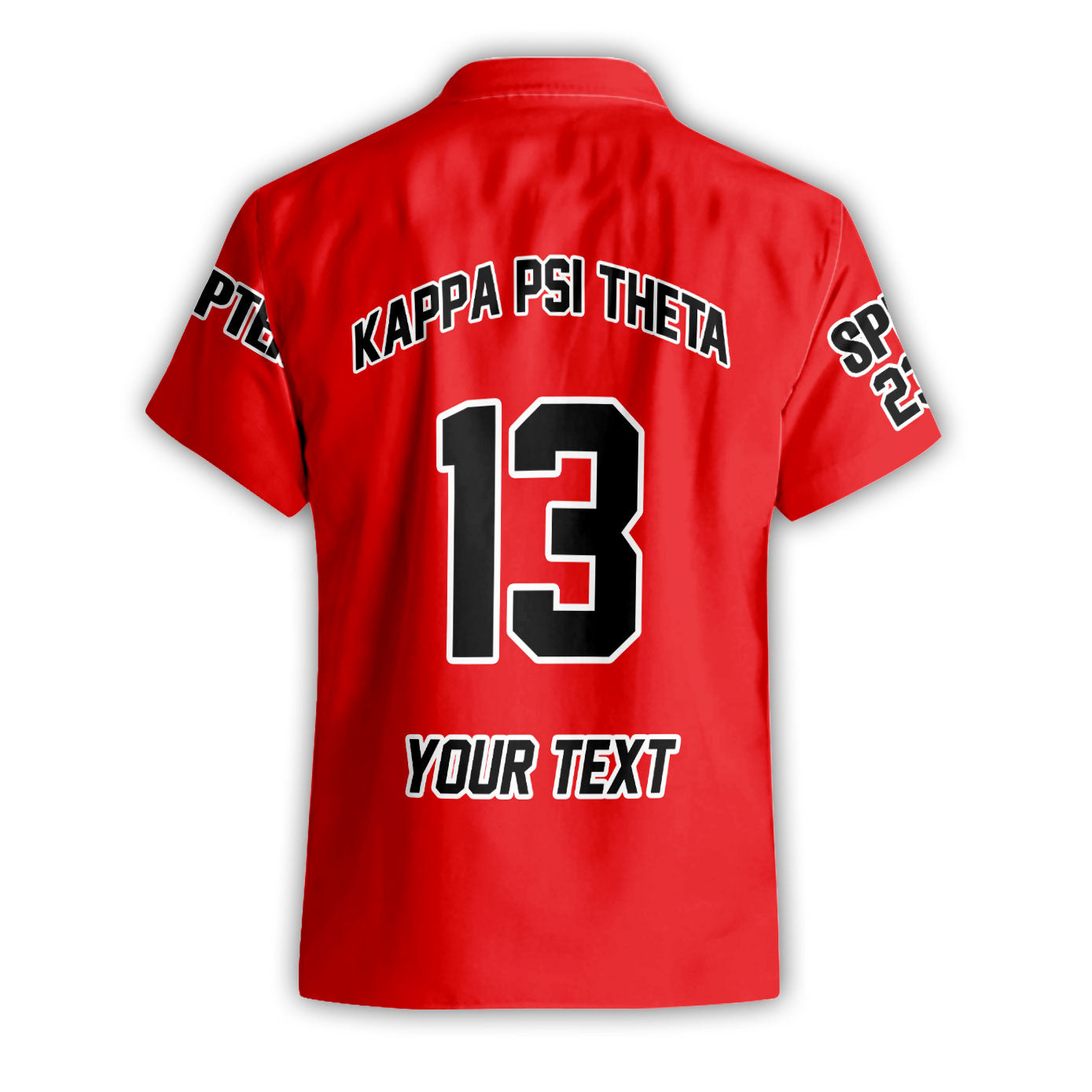 Fraternity Shirt - Personalized Kappa Psi Theta Short Sleeve Shirt Original Red Style