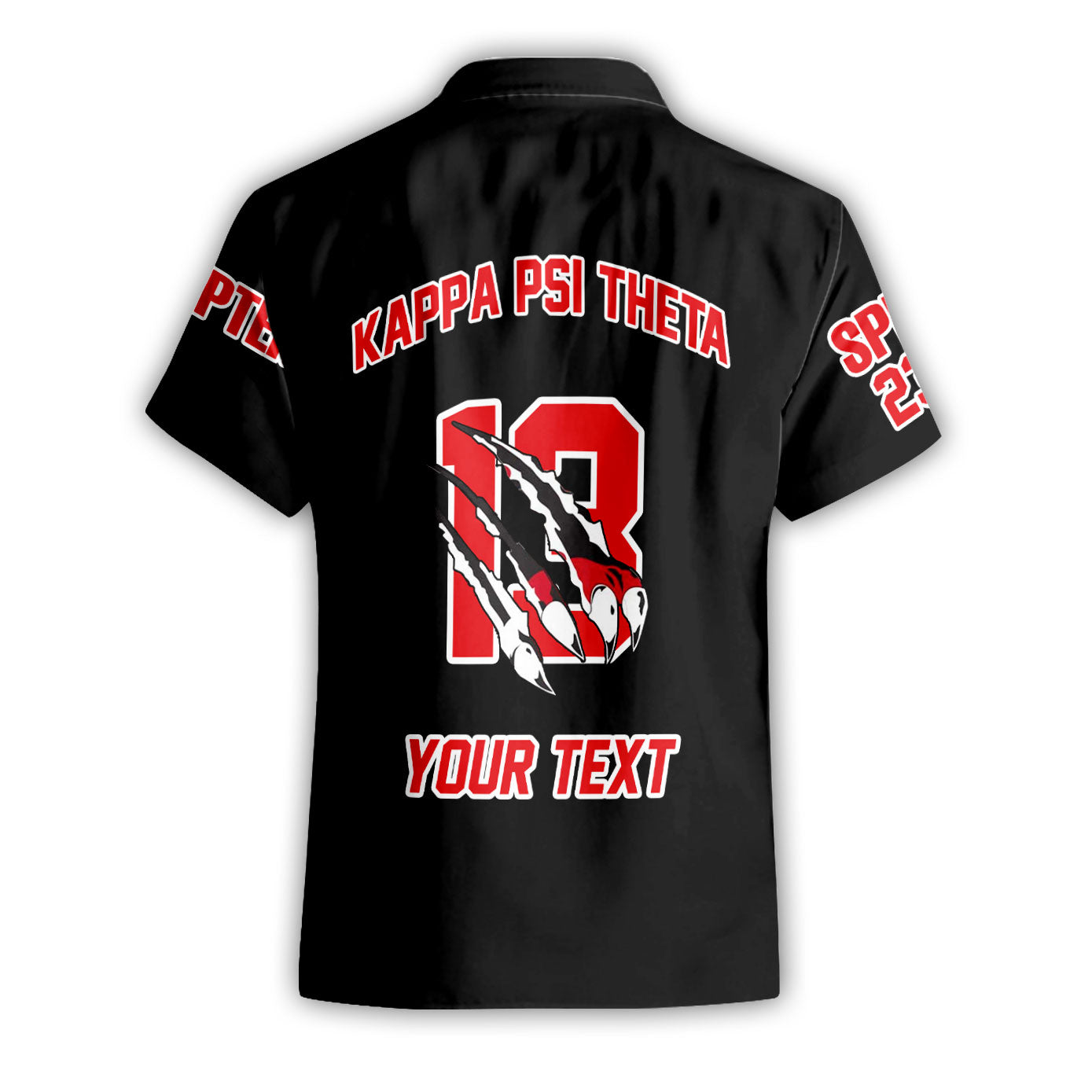 Fraternity Shirt - Personalized Kappa Psi Theta Short Sleeve Shirt Original Lion Claws Style