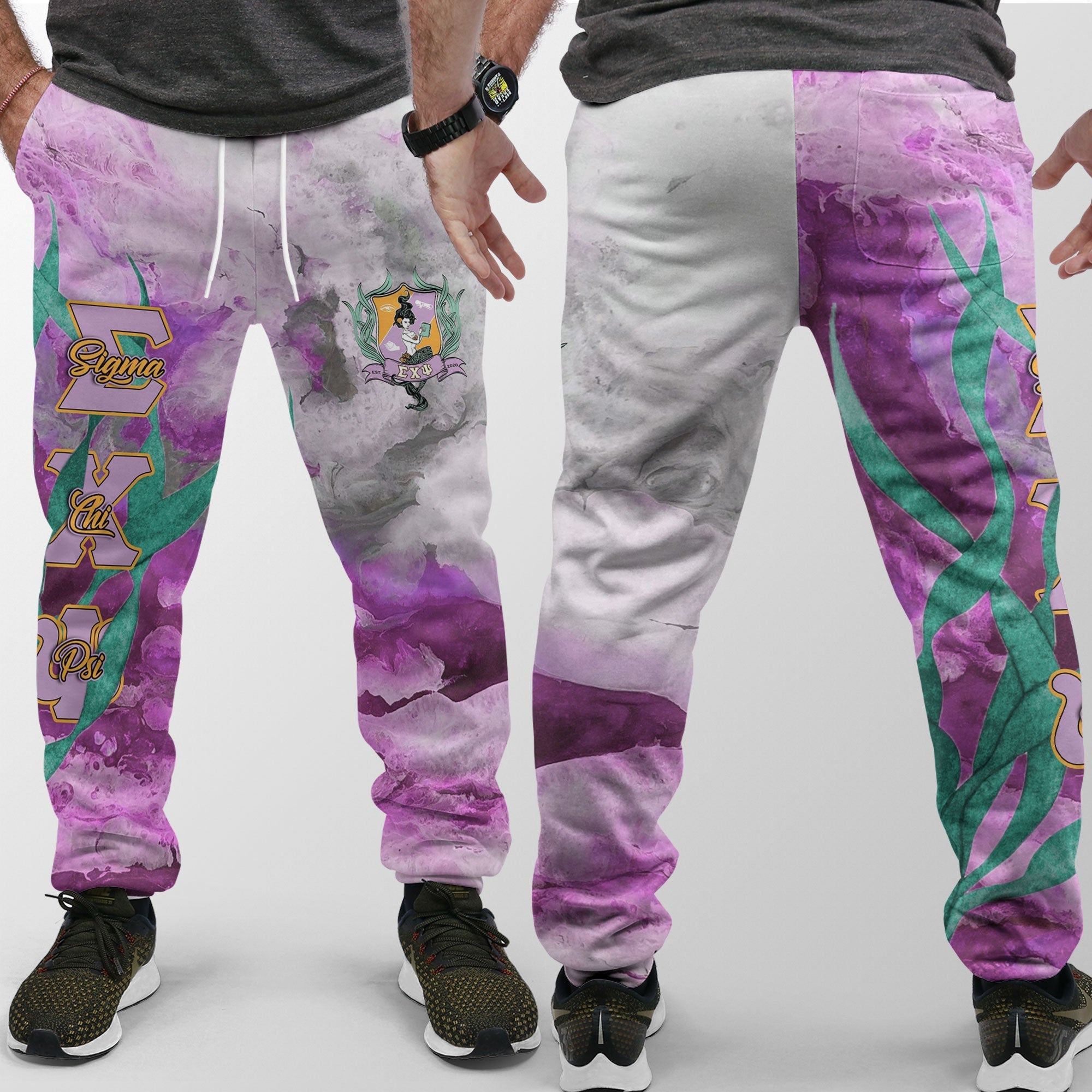Sorority Jogger Pant - Sigma Chi Psi Jogger Pant Seaweed Mermaid Style
