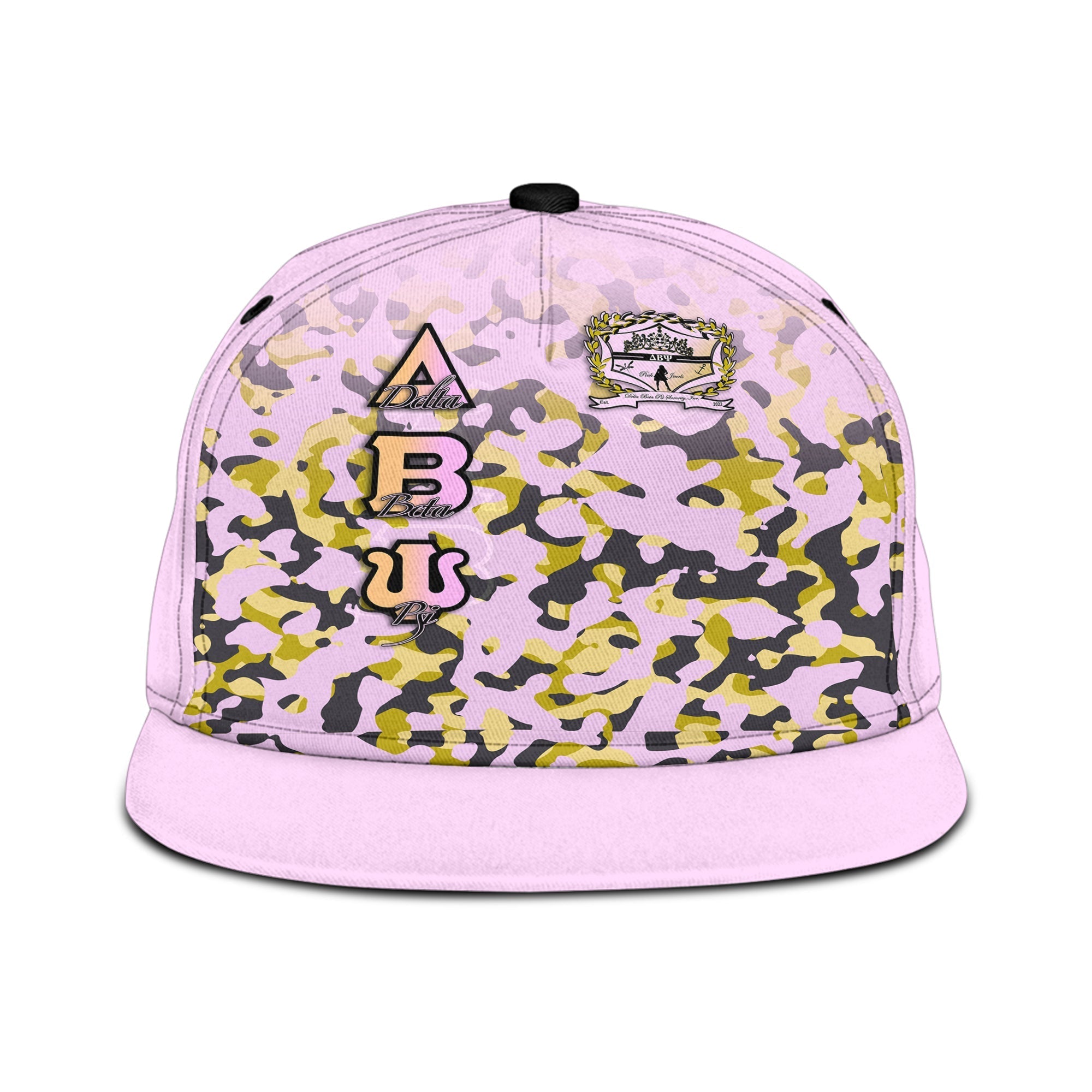 Sorority Hat -  Delta Beta Psi Snapback Hat Camouflage Style