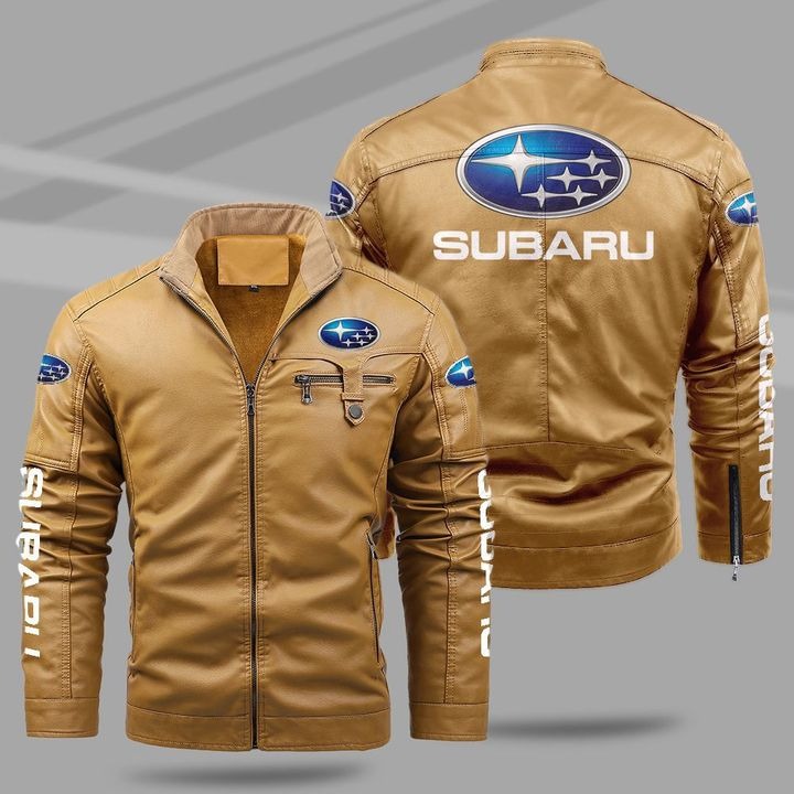 Subaru Fleece Leather Jacket - USALast