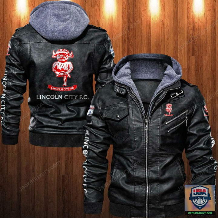 Lincoln City F.C Leather Jacket - HVsun