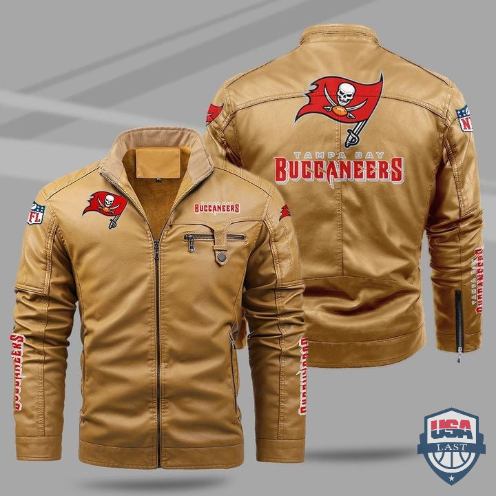 Tampa Bay Buccaneers Fleece Leather Jacket - HVsun
