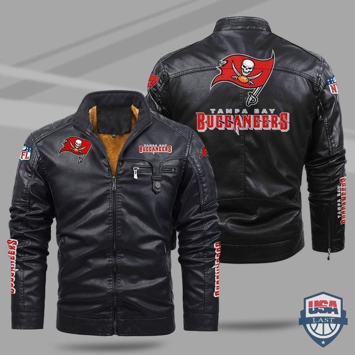 Tampa Bay Buccaneers Fleece Leather Jacket - HVsun