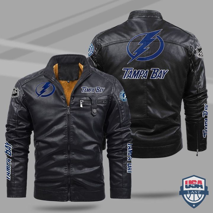 Tampa Bay Lightning Fleece Leather Jacket - HVsun