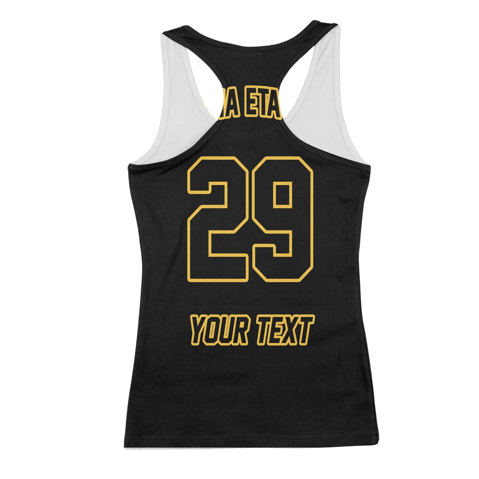 Fraternity Tank Top - Personalized Alpha Eta Rho Racerback Tank Original Dark Style