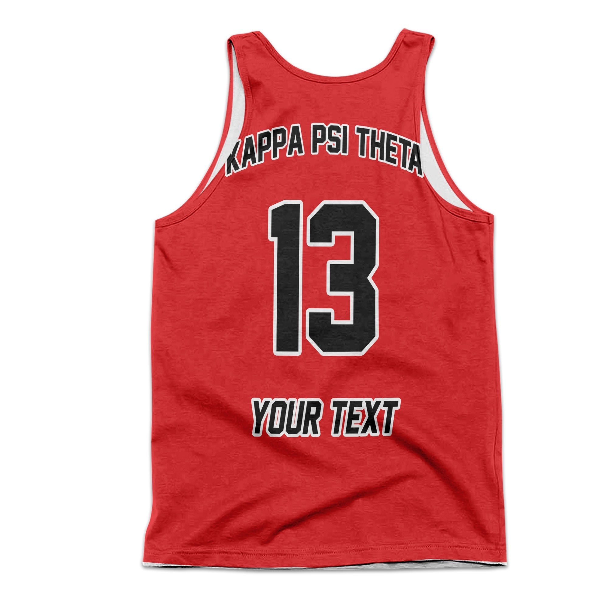 Fraternity Tank Top - Personalized Kappa Psi Theta Men Tank Top Original Red Style