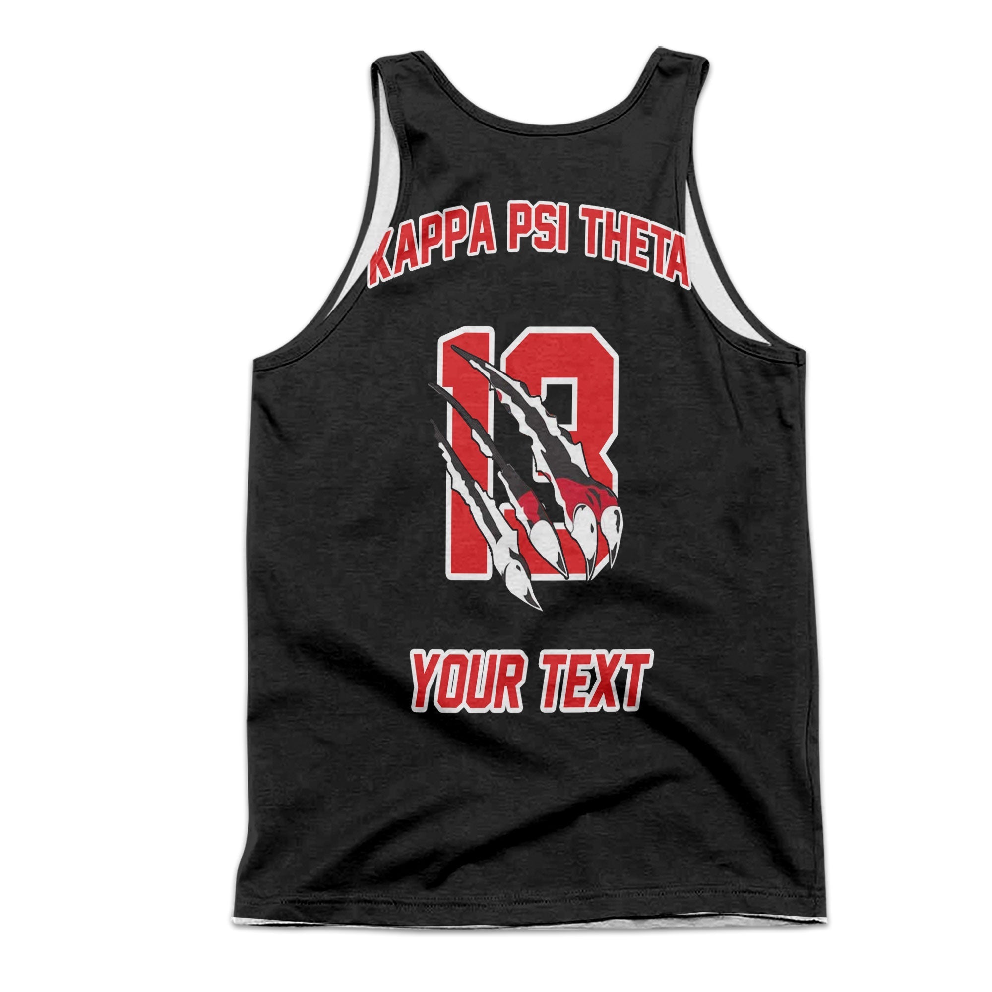 Fraternity Tank Top - Personalized Kappa Psi Theta Men Tank Top Original Lion Claws Style