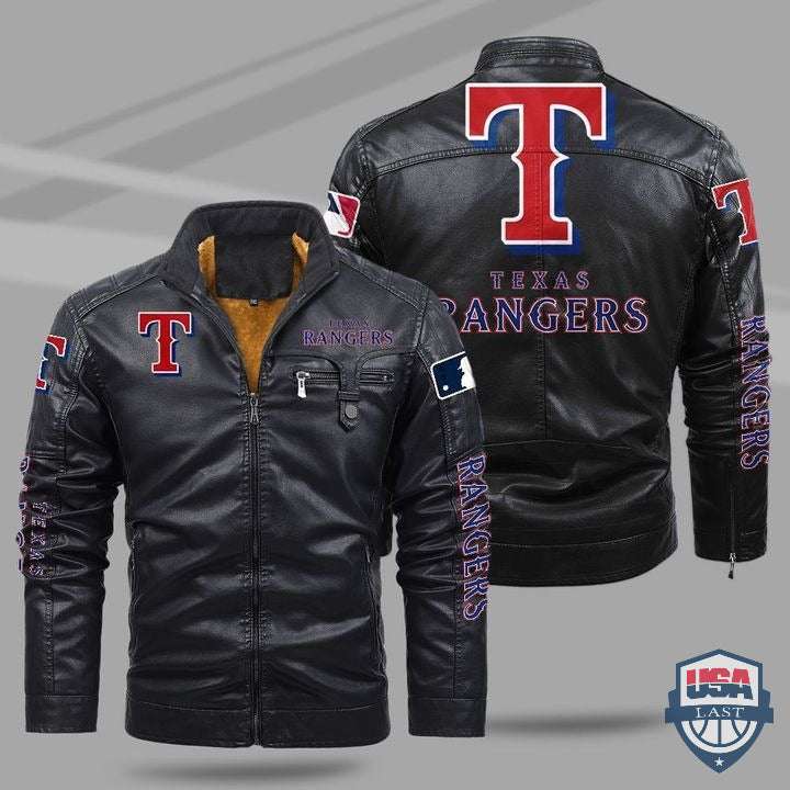 Texas Rangers Fleece Leather Jacket - HVsun