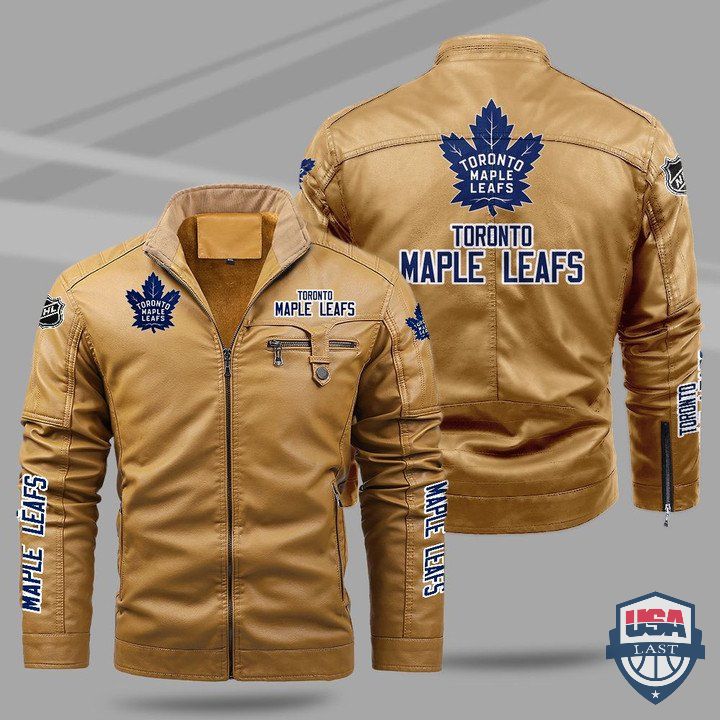 Toronto Maple Leafs Fleece Leather Jacket - HVsun