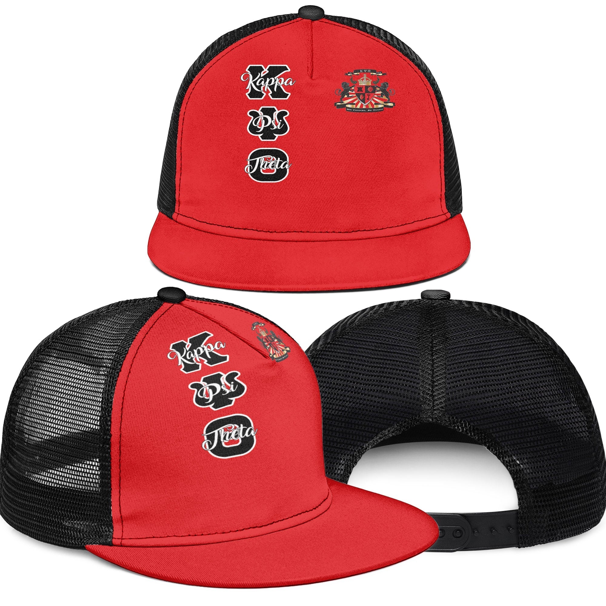 Fraternity Trucker Hat - Kappa Psi Theta Trucker Hat Original Red Style