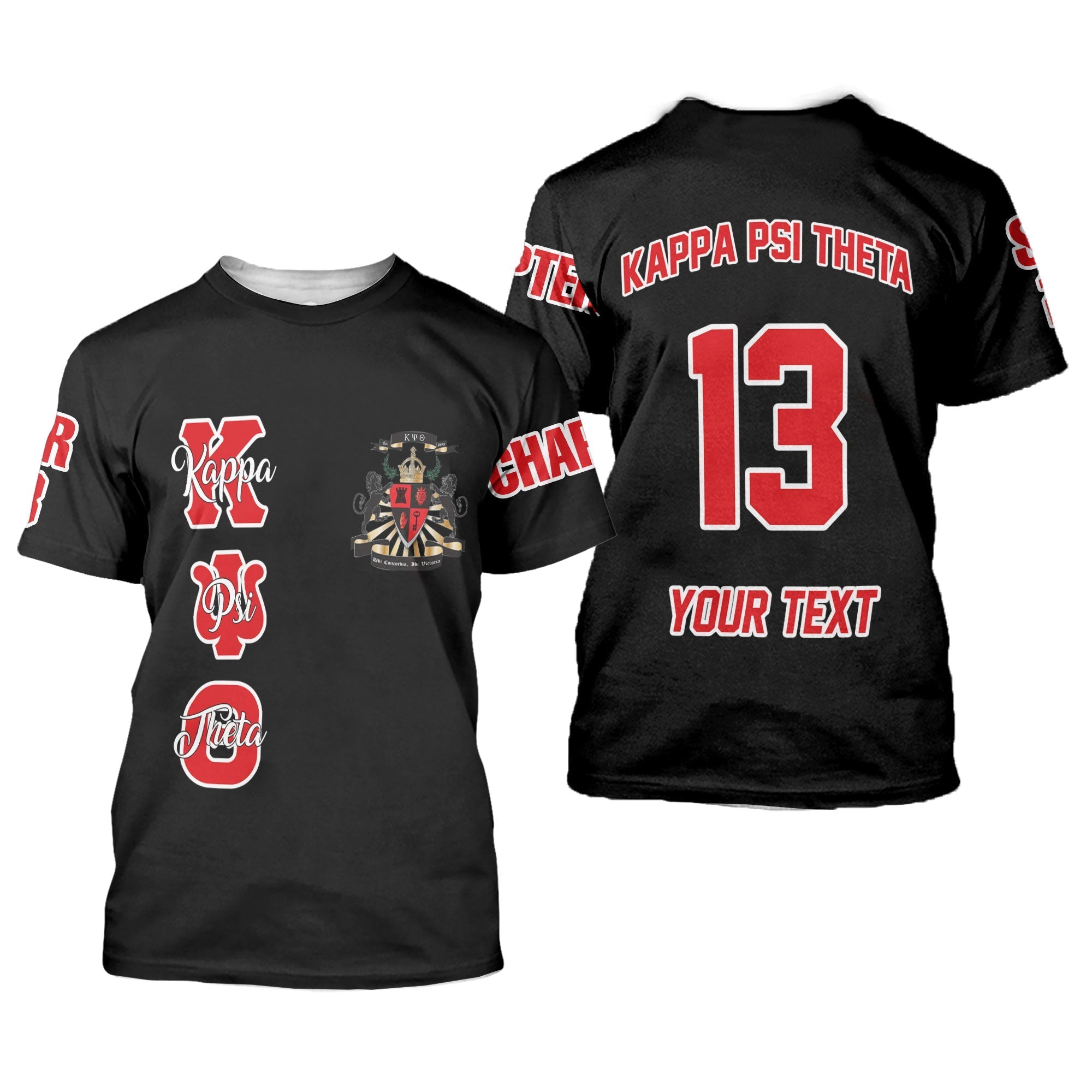 Fraternity T Shirt - Personalized Kappa Psi Theta T Shirt Original Dark Style