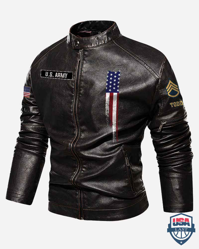 US Army Don’t Ever Think That The Reason I Am Peaceful Is Because I Forgot How To Be Violent Motor Leather Jacket - HVSun