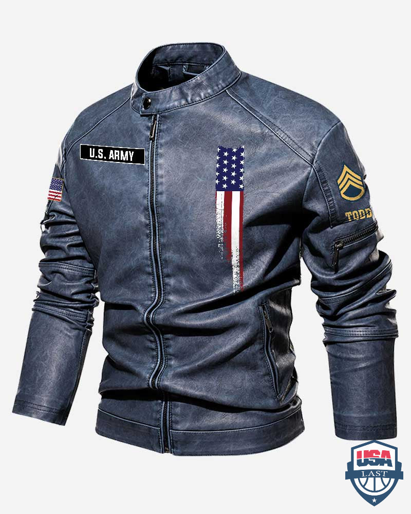 US Army Don’t Ever Think That The Reason I Am Peaceful Is Because I Forgot How To Be Violent Motor Leather Jacket - HVSun