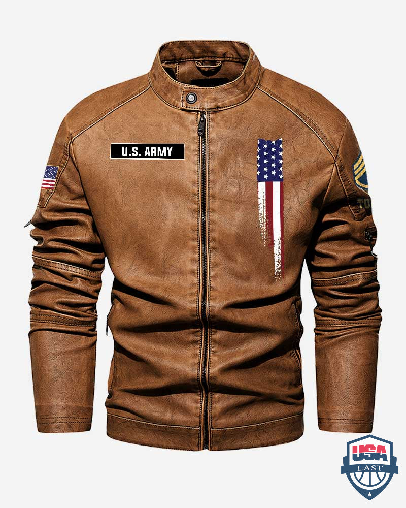 US Army Don’t Ever Think That The Reason I Am Peaceful Is Because I Forgot How To Be Violent Motor Leather Jacket - HVSun