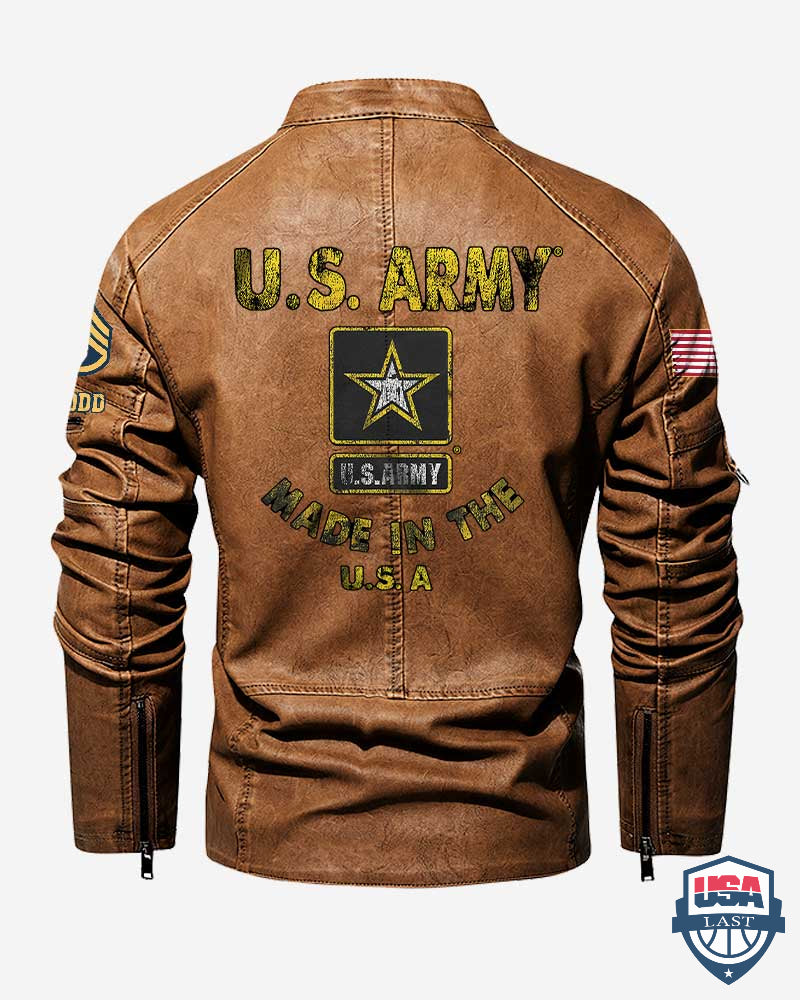US Army Made In The USA Custom Motor Jacket - HVSun