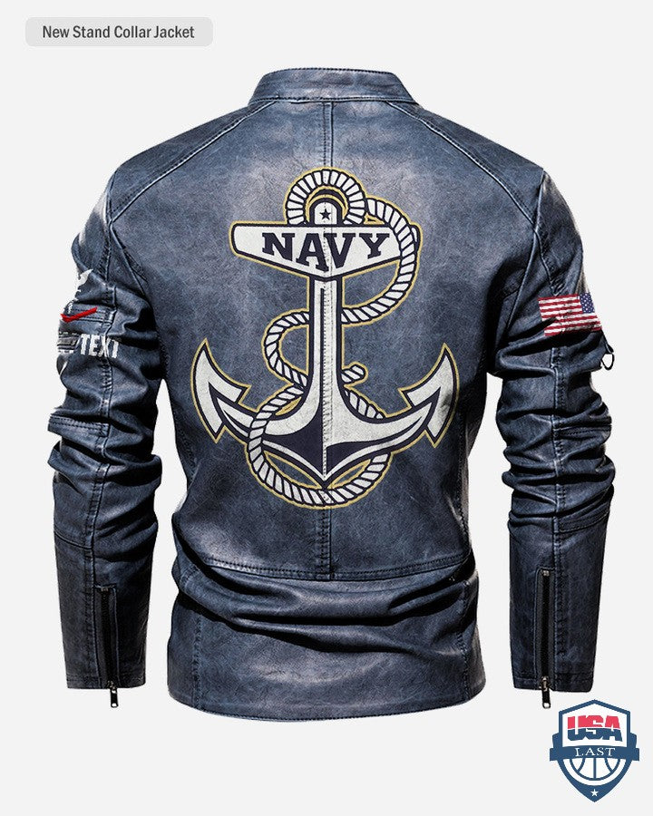 US Navy Veteran Personalized Motor Jacket - HVSun